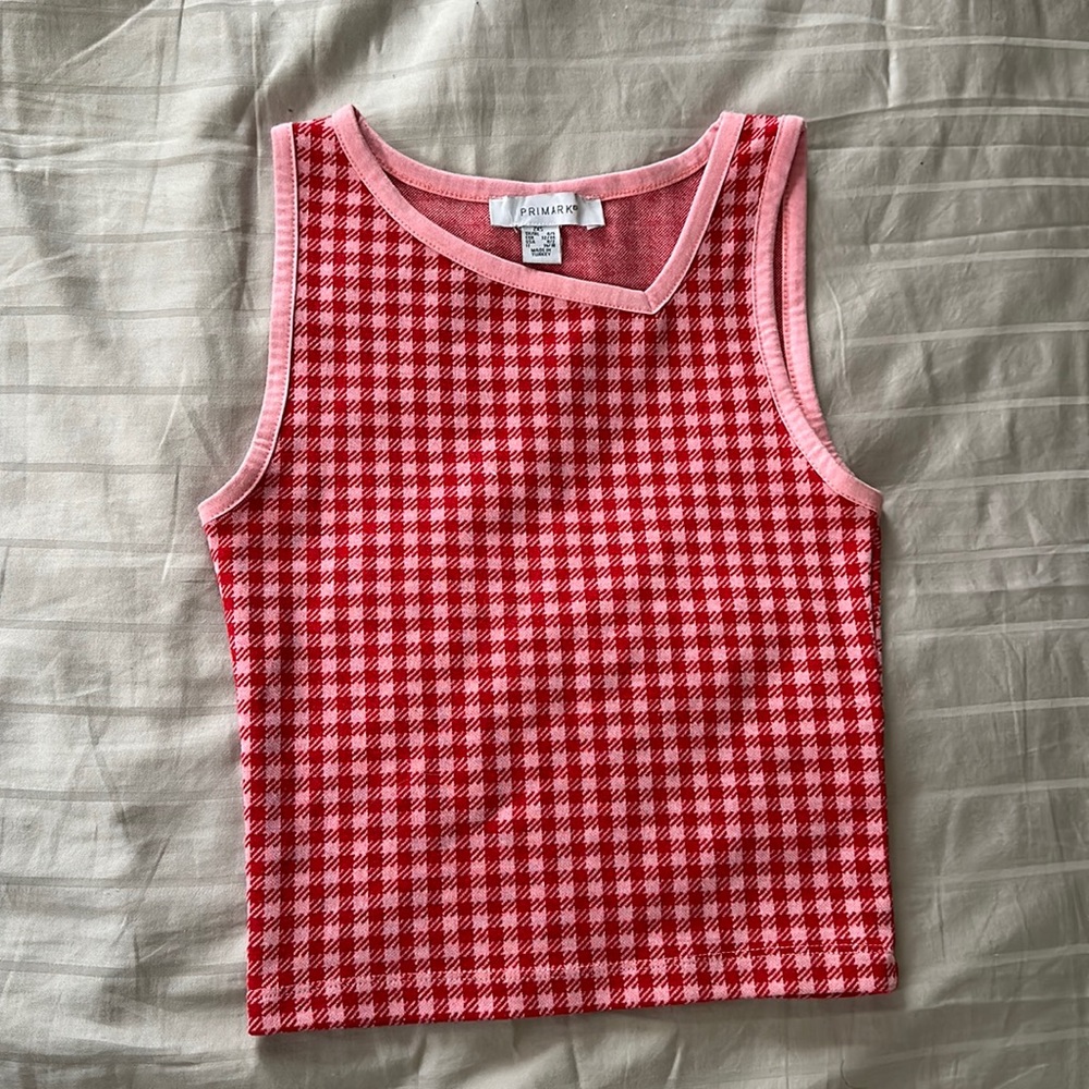 Crop Red and Pink Shirt